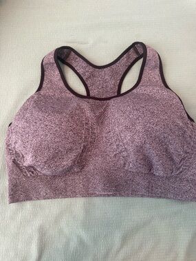 Seamless Heathered Racerback Sports Bra